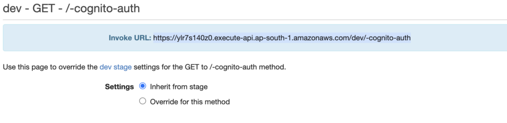 Deployed GET Endpoint at API Gateway